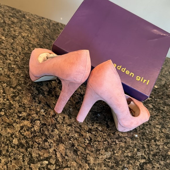 Madden girl Sofia Rose suede platform heelNIB 8.5 - Picture 6 of 11